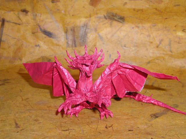 Picture of an Origami dragon